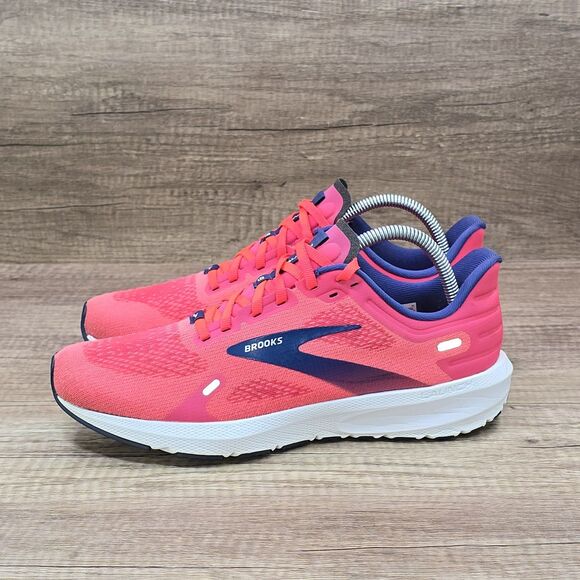 Brooks Pink and Purple Athletic Shoes - Picture 3 of 9